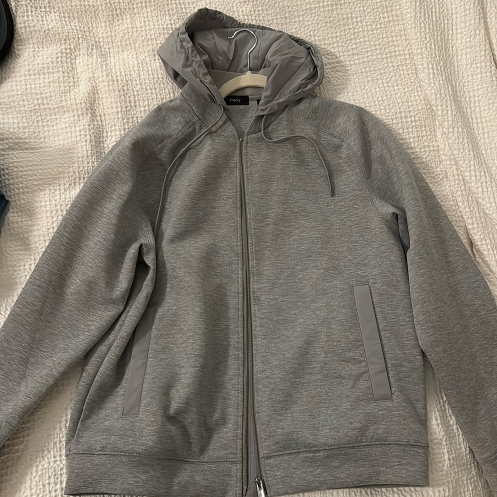 Theory Shell Gray Sweatshirt 95% Polyester